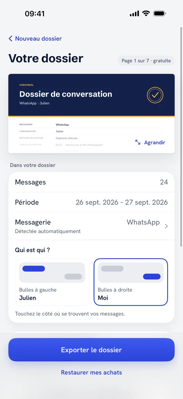 Aperçu gratuit de la page 1 du PDF dans Convoseal