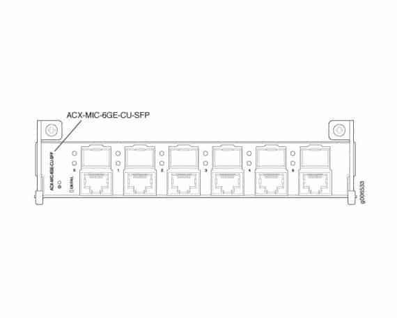 Juniper Networks - ACX-MIC-6GE-CU-SFP