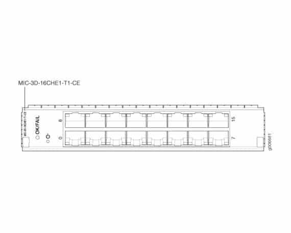 Juniper Networks - MIC-3D-16CHE1-T1-CE