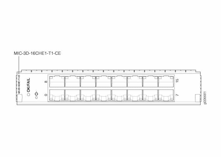 Juniper Networks - MIC-3D-16CHE1-T1-CE