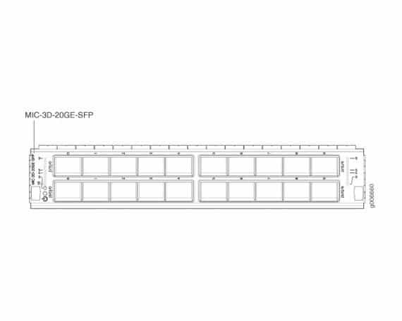 Juniper Networks - Module d'extension - MIC-3D-20GE-SFP