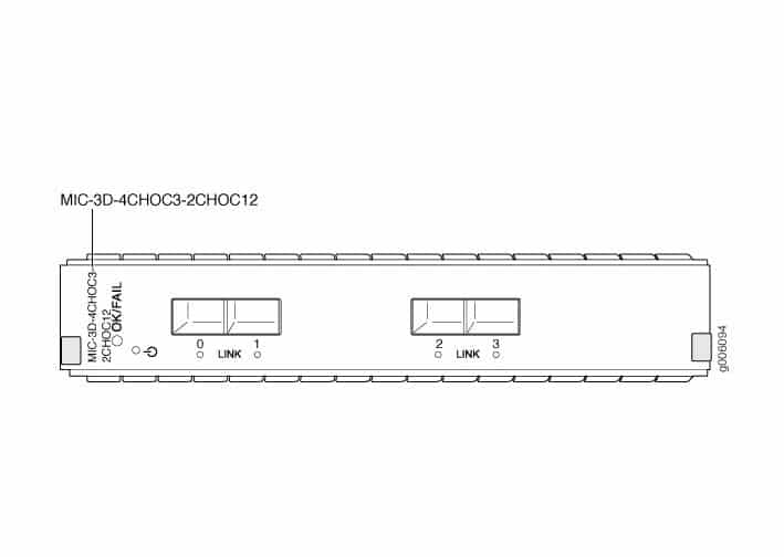 Juniper Networks Channelized Multiservice MIC - MIC-3D-4CHOC3-2CHOC12
