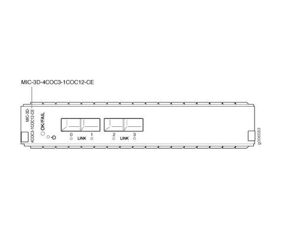 Juniper Networks Multi-Rate Circuit Emulation MIC - MIC-3D-4COC3-1COC12-CE